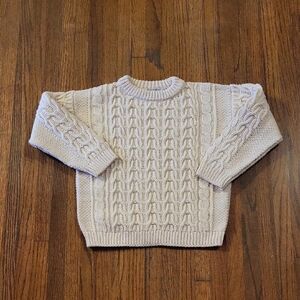 Blarney Woollen Mills Cream Cable Knit Sweater